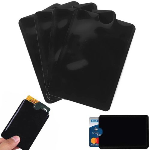 RFID blokkoló bankkártya tok - fekete